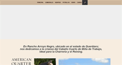 Desktop Screenshot of caballosarroyonegro.com