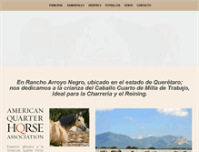 Tablet Screenshot of caballosarroyonegro.com